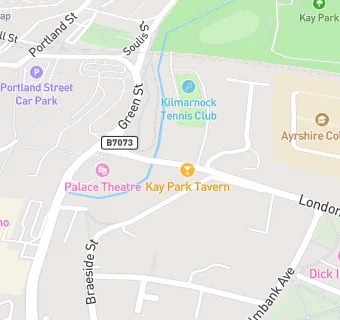 map for Kilmarnock Bowling Club