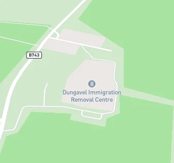 map for Dungavel Immigration Centre