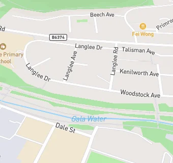 map for Langlee Early Years Centre