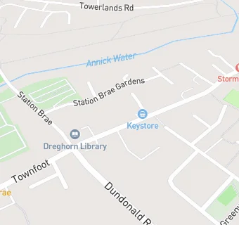 map for Dundonald Medical Practice (Dreghorn Surgery)