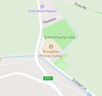 map for Broughton Central P School