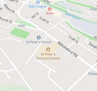 map for St Peter's Primary School