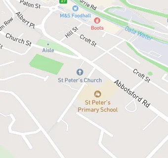 map for St Peters Nursery