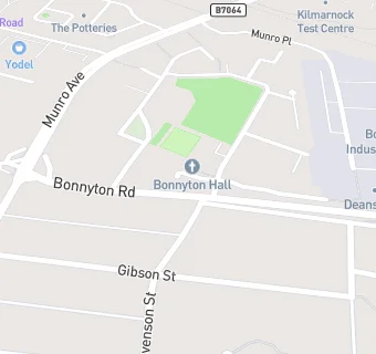 map for Bonnyton Cafe