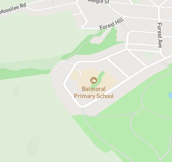 map for Balmoral Primary School