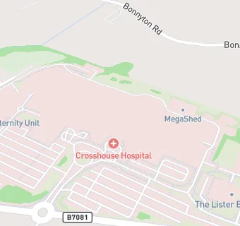 map for Crosshouse Hospital