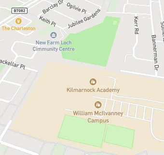 map for Kilmarnock Academy