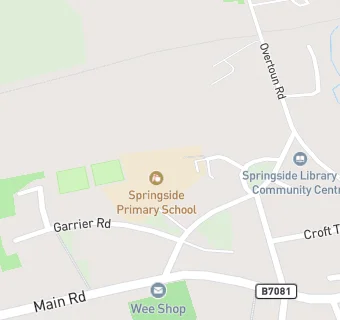 map for Springside Primary School