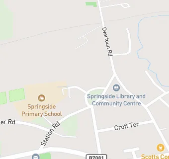 map for Springside Primary School