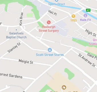 map for Scott Street Stores