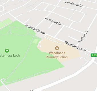 map for Woodlands Primary School