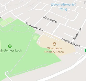 map for Woodlands Primary School