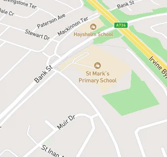 map for St Marks Primary School