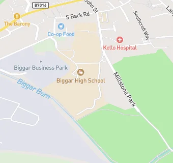 map for Biggar High School