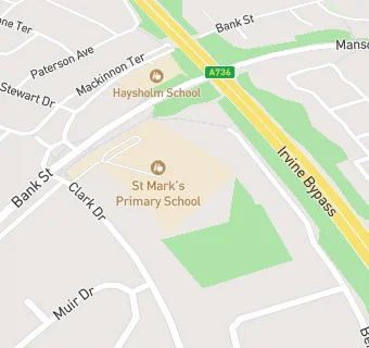 map for St Mark's Primary School