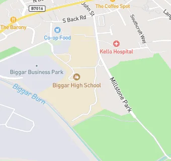 map for Biggar High School