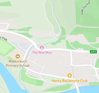 map for Walkerburn Lunch Club