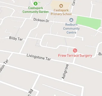 map for Frew Terrace Surgery