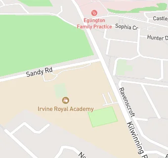 map for Irvine Royal Academy