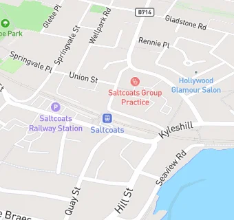 map for Saltcoats Police Station Canteen