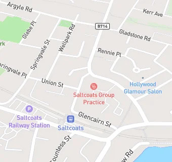 map for Saltcoats Group Practice