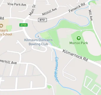 map for Kilmaurs Glencairn Bowling Club