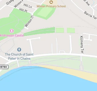 map for St Peter's RC Church