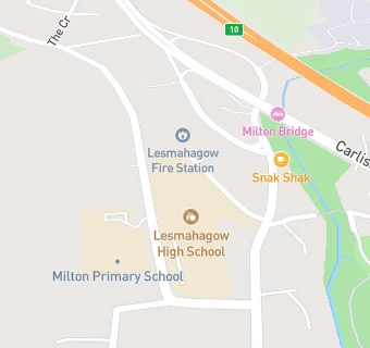 map for Lesmahagow High School