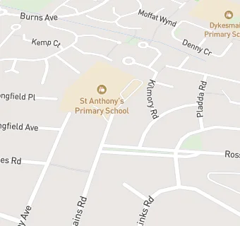 map for St Anthony's Primary School