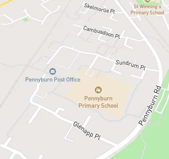 map for Pennyburn Primary School