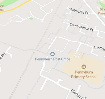 map for Pennyburn Post Office