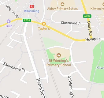 map for St Winning's Primary School