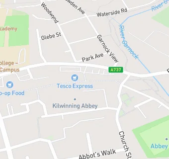 map for Tasties Kilwinning