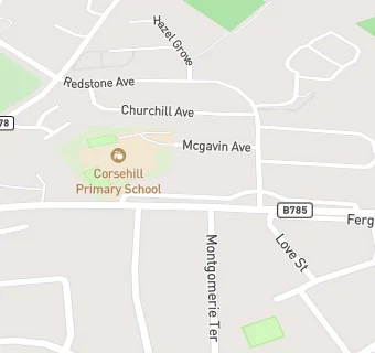 map for Corsehill Primary School