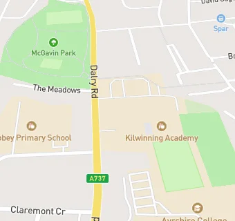 map for Kilwinning Academy