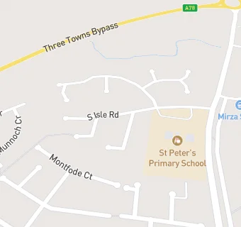 map for St Peters Primary School