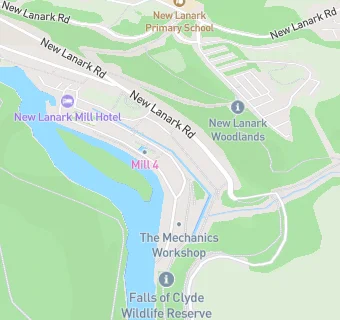 map for New Lanark Mill Hotel