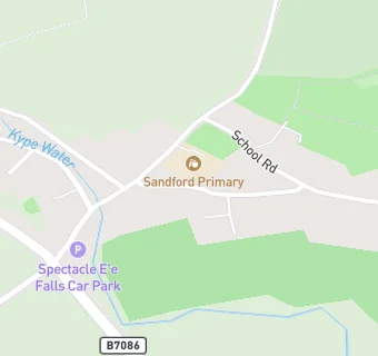 map for Sandford Primary School