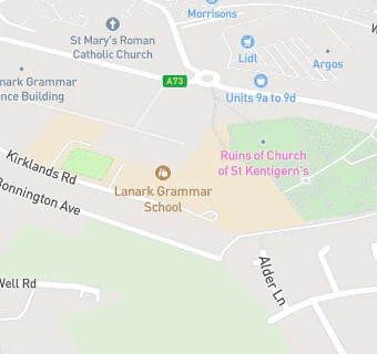 map for Lanark Grammar School