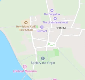 map for Lindisfarne Priory