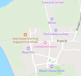 map for Holy Island Post Office