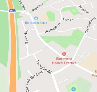 map for Blackwood Medical Practice