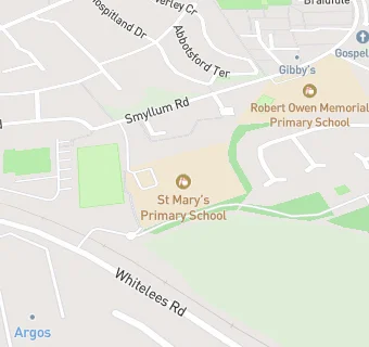 map for St Mary's Nursery Centre