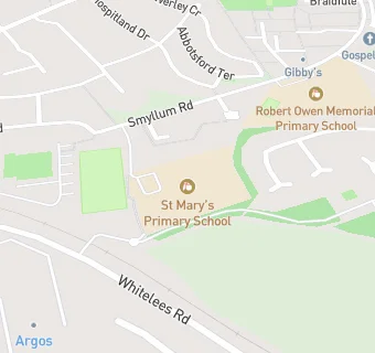 map for St Mary's Primary School (Lanark)