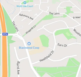 map for St John's Primary School (Blackwood)