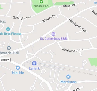 map for Lloyds Pharmacy (Woodstock Medical Centre, Lanark)