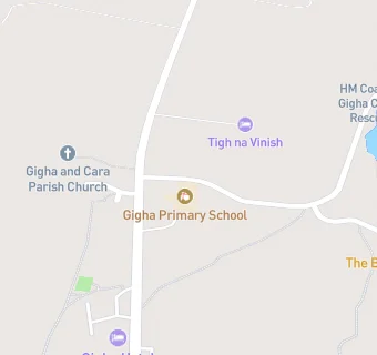 map for Gigha Primary School