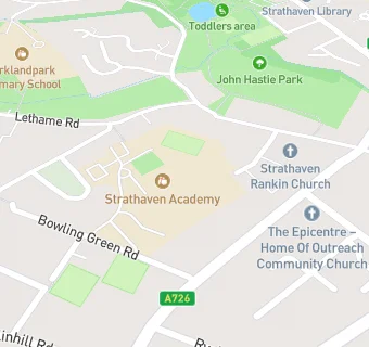 map for Strathaven Academy