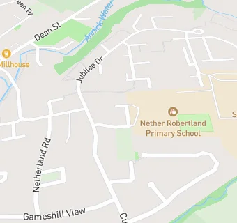 map for Nether Robertland Primary School