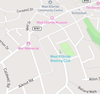map for WEST KILBRIDE BOWLING CLUB